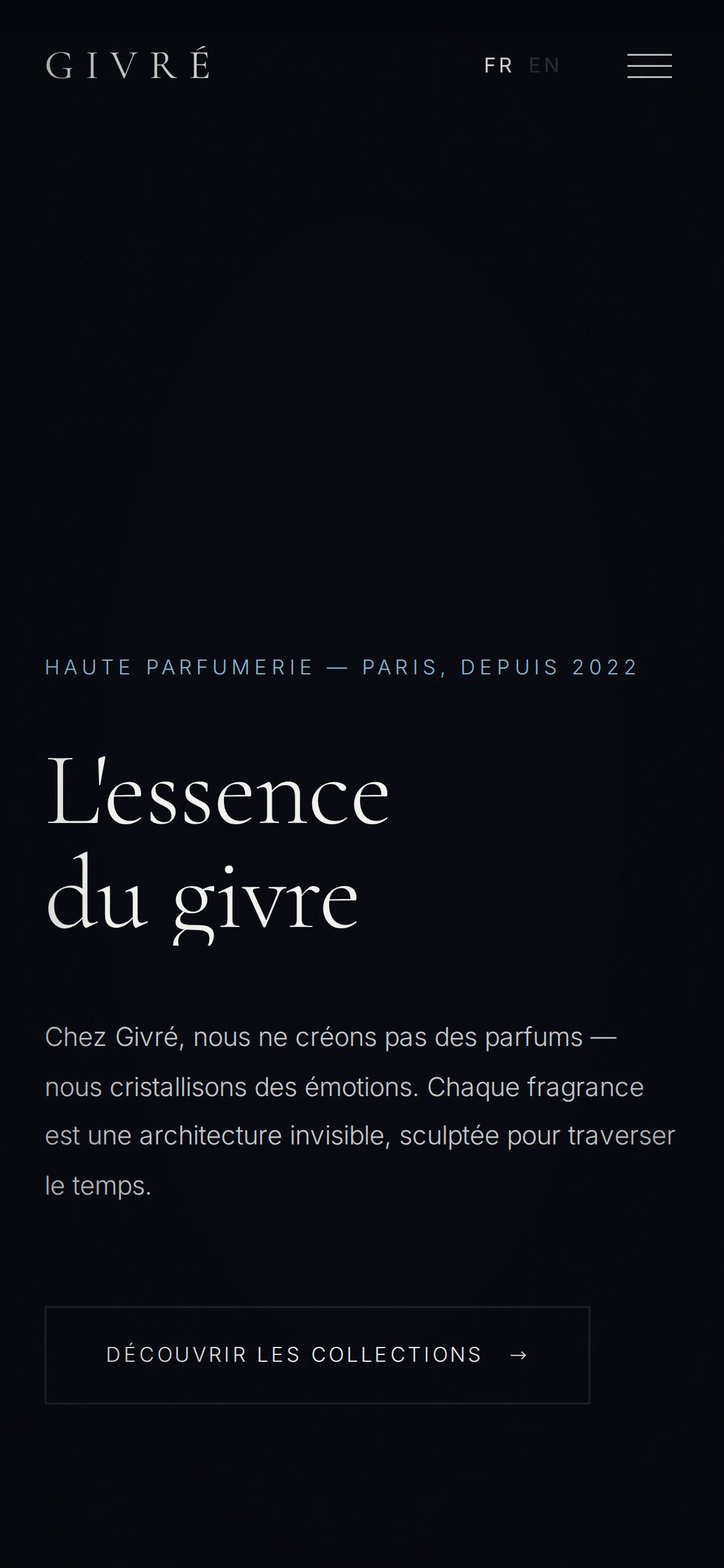 GIVRÉ sur mobile — Accueil mobile