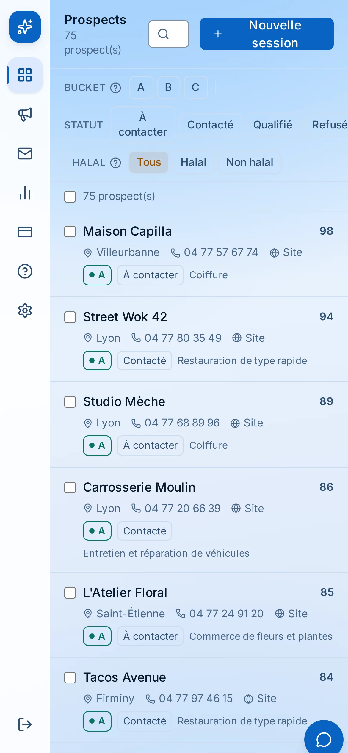 Scrapman sur mobile — Prospects